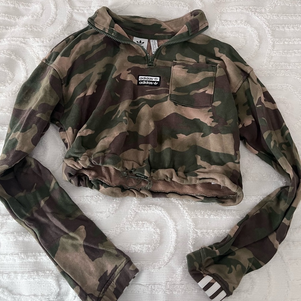 Adidas cropped sweater